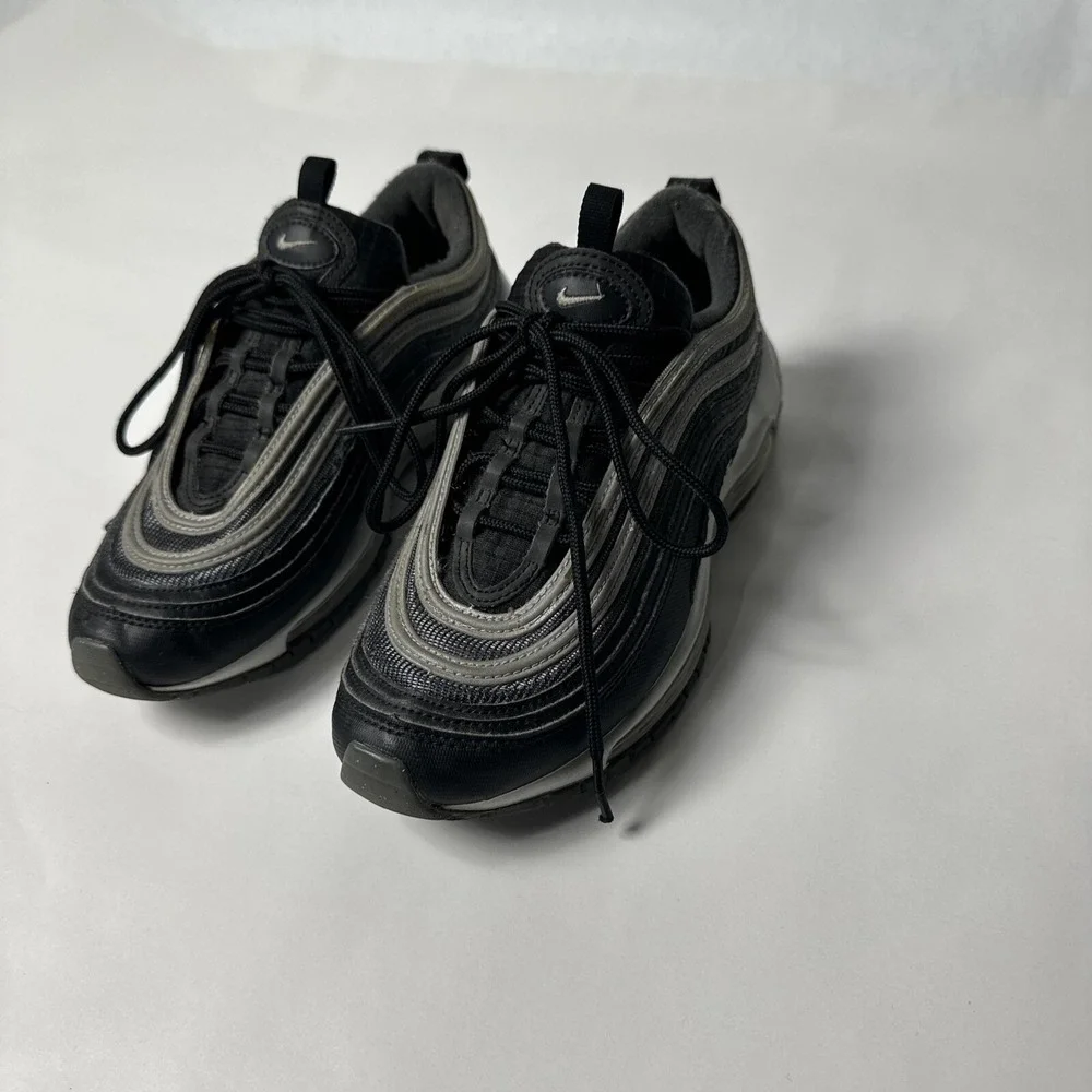 Nike Air Max 97 Black Pixel Silver White Sneakers 5Y BQ8380-001